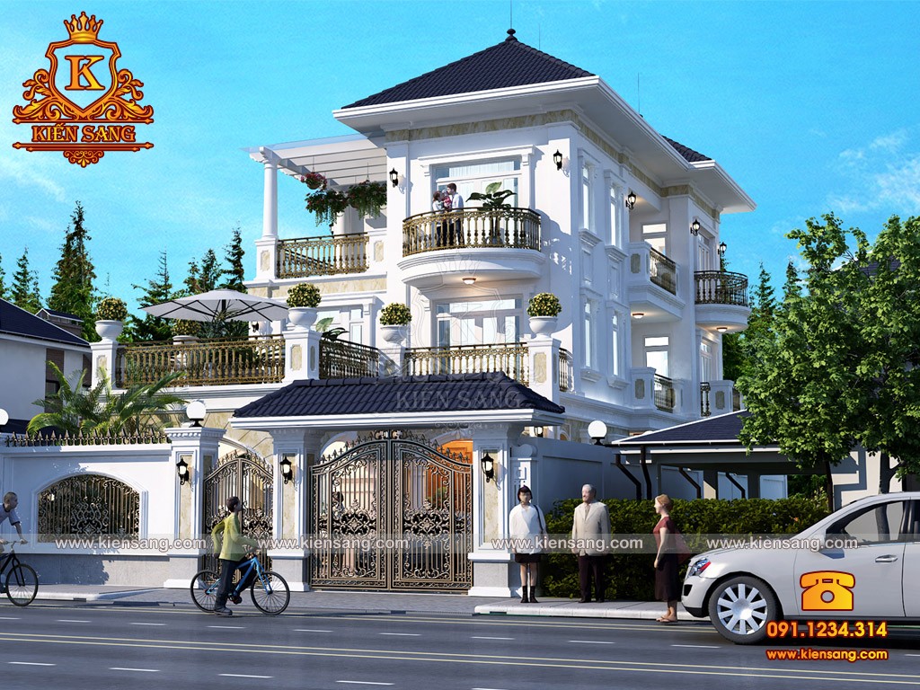 Biệt thự 3 tầng tân cổ điển tại Đà Nẵng tổng mức đầu tư 3 tỷ